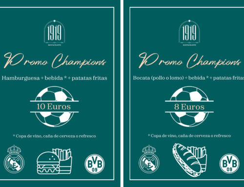 Menú Restaurante RMCT1919 — Promo Champions