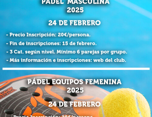 Comienza la Liga Social de Pádel 2025